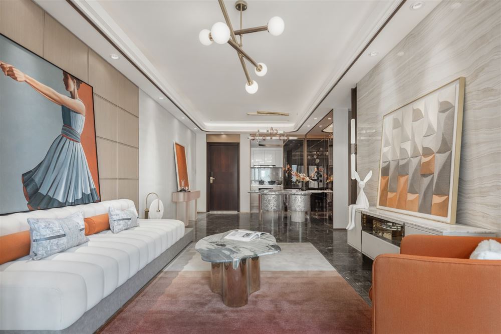 珠海室内装修融创御府112平米三居-现代轻奢风格室内设计家装案例