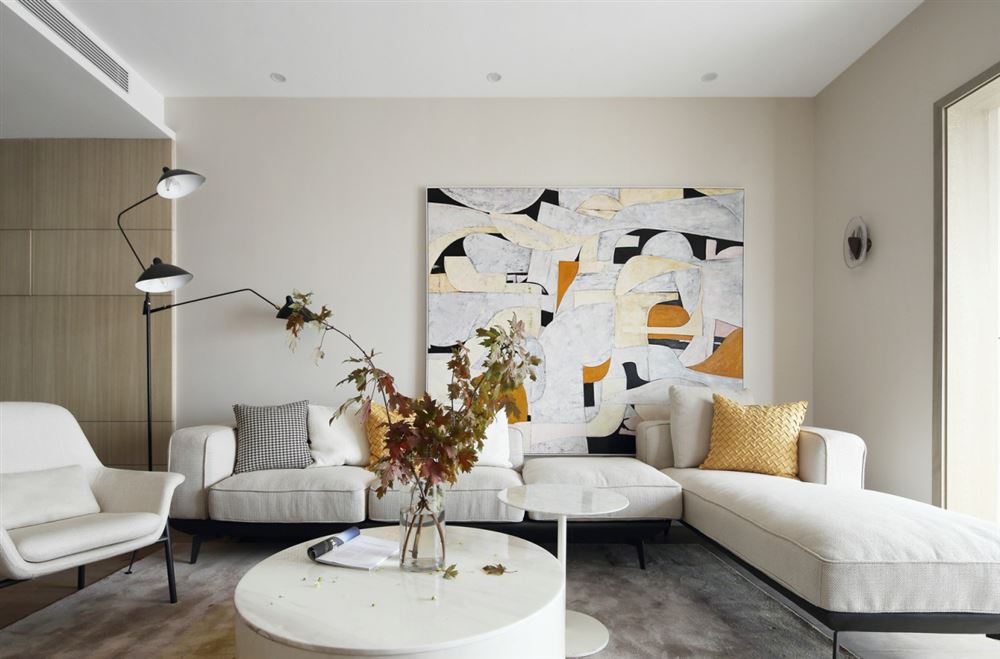 珠海室内装修怡翠尊堤130平方米三居-现代简约风格室内设计家装案例